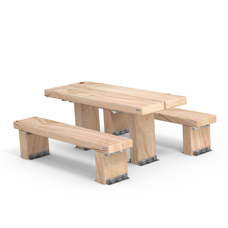 Macrocarpa Lightweight Picnic Set Street Furniture