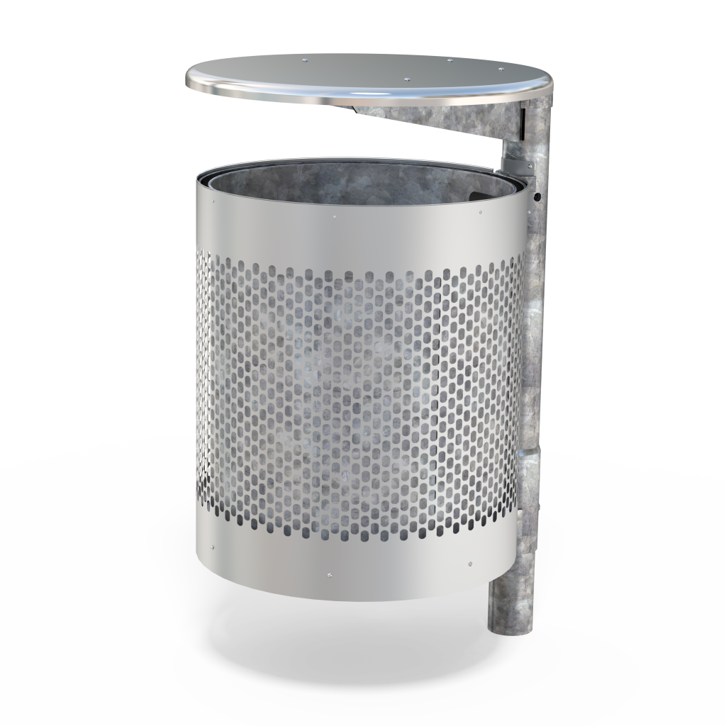 R100 Steel Tilt Bin Street Furniture