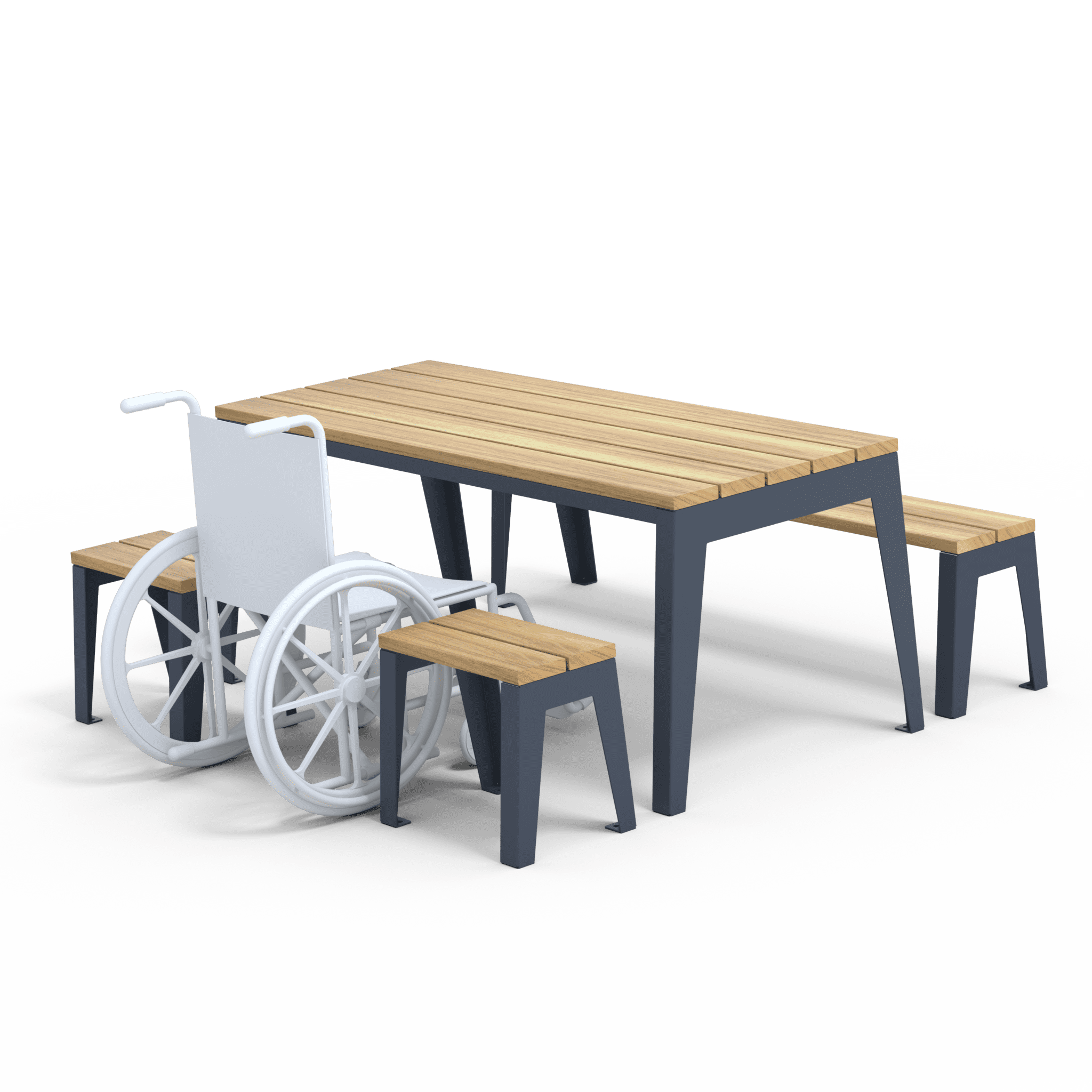 Mobilia Accessible Picnic Set Street Furniture
