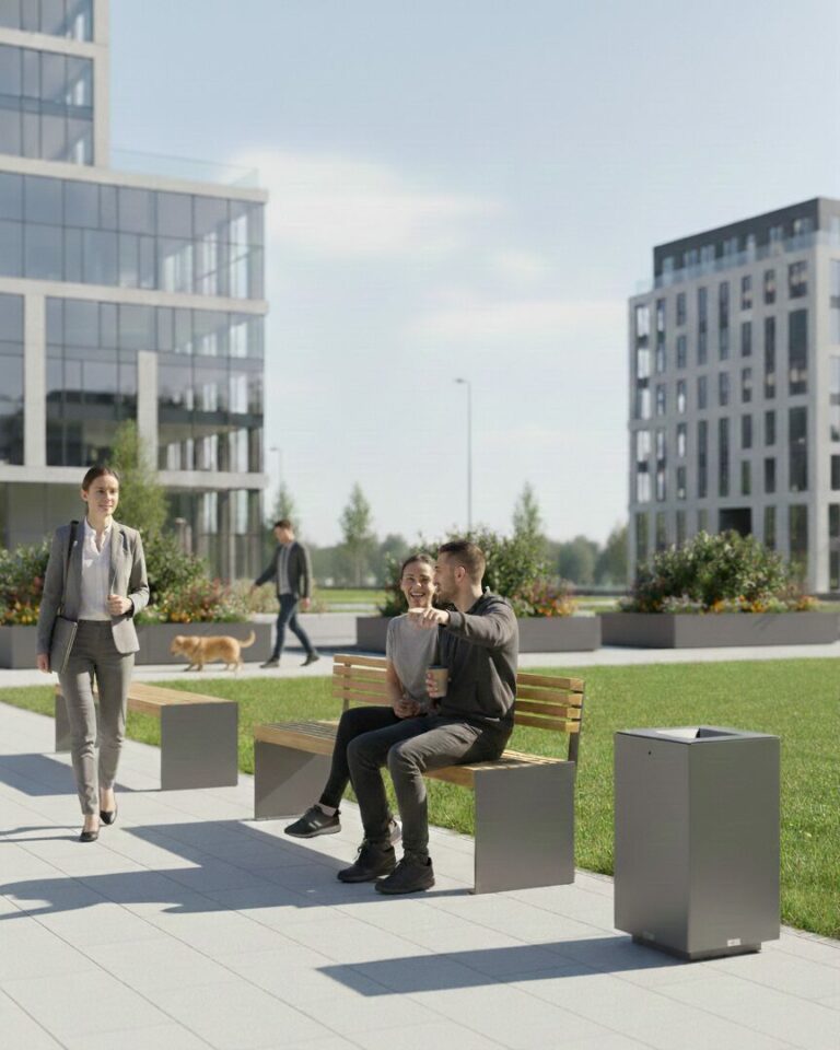 Alpha 40 Bench - Street Furniture